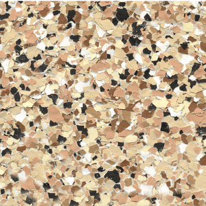 hybrid polymer garage floor coating close up "saddletan"