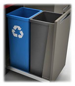 Goldberg Multiple Bin Trash and Recycling Storage Center