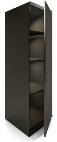 Goldberg High Storage Cabinet with Adjustable Roll-out Shelves