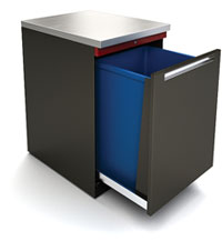 Goldberg Modular Trash Storage Recepticle with Multiple Bins