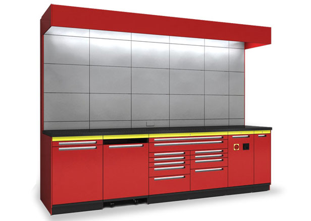 Goldberg Commercial Workstations with Modular Tool Storage