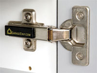 Concealed European-style door hinges