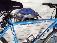 Slatwall bike rack and Basket Acessories