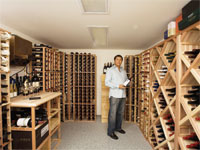 Remodeled Garage Wine celler Garage Storage