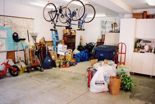 Garage clutter Before