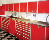 Stainless Steel Workbench Tops and Cabinets