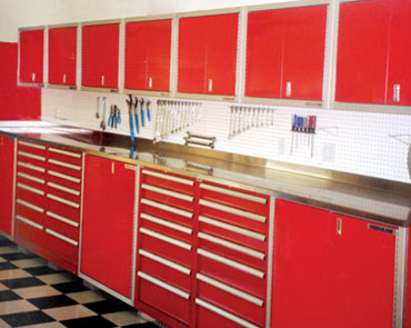 Stainless Steel Workbench Tops and Cabinets