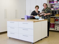 White Rolling Island Cabinet