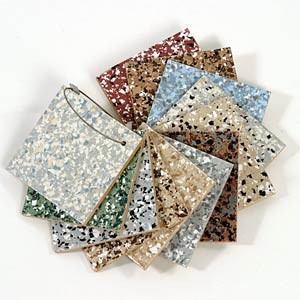 Color flakes top