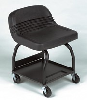 Large Padded Mechanics Seat with Storage Pan