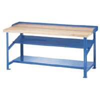 Heavy-Duty Workbench w/ Wood Top