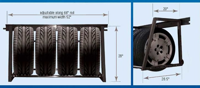 HyLoft  Heavy Duty Adjustable Tire Loft