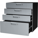 30 inch solo quadro storage drawer stainless steel cabinet