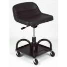 Large Padded Adjustable Height Seat with Storage Pan