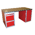 Aluminum desk