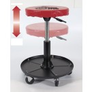 Round Adjustable Seat with Storage Pan